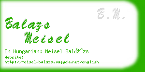 balazs meisel business card